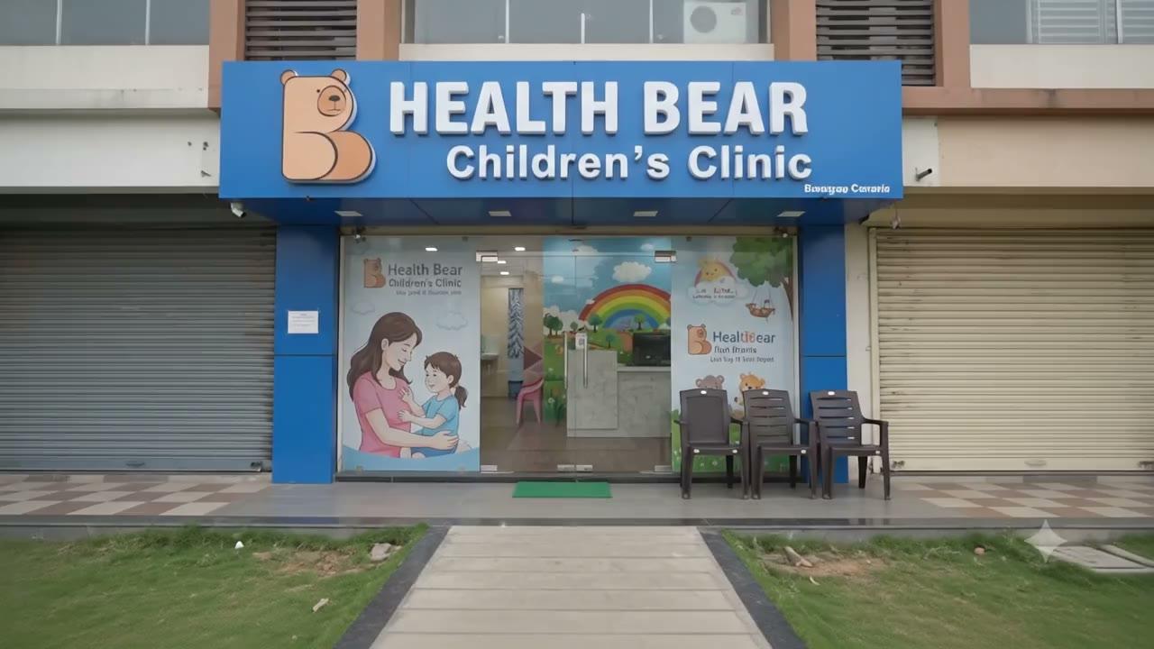 Inside HealthBear Children's Clinic, a bright, welcoming space designed for families